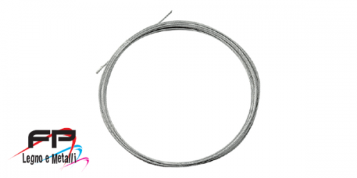 Cordina in acciaio per arganello 50 kg da 6 mt